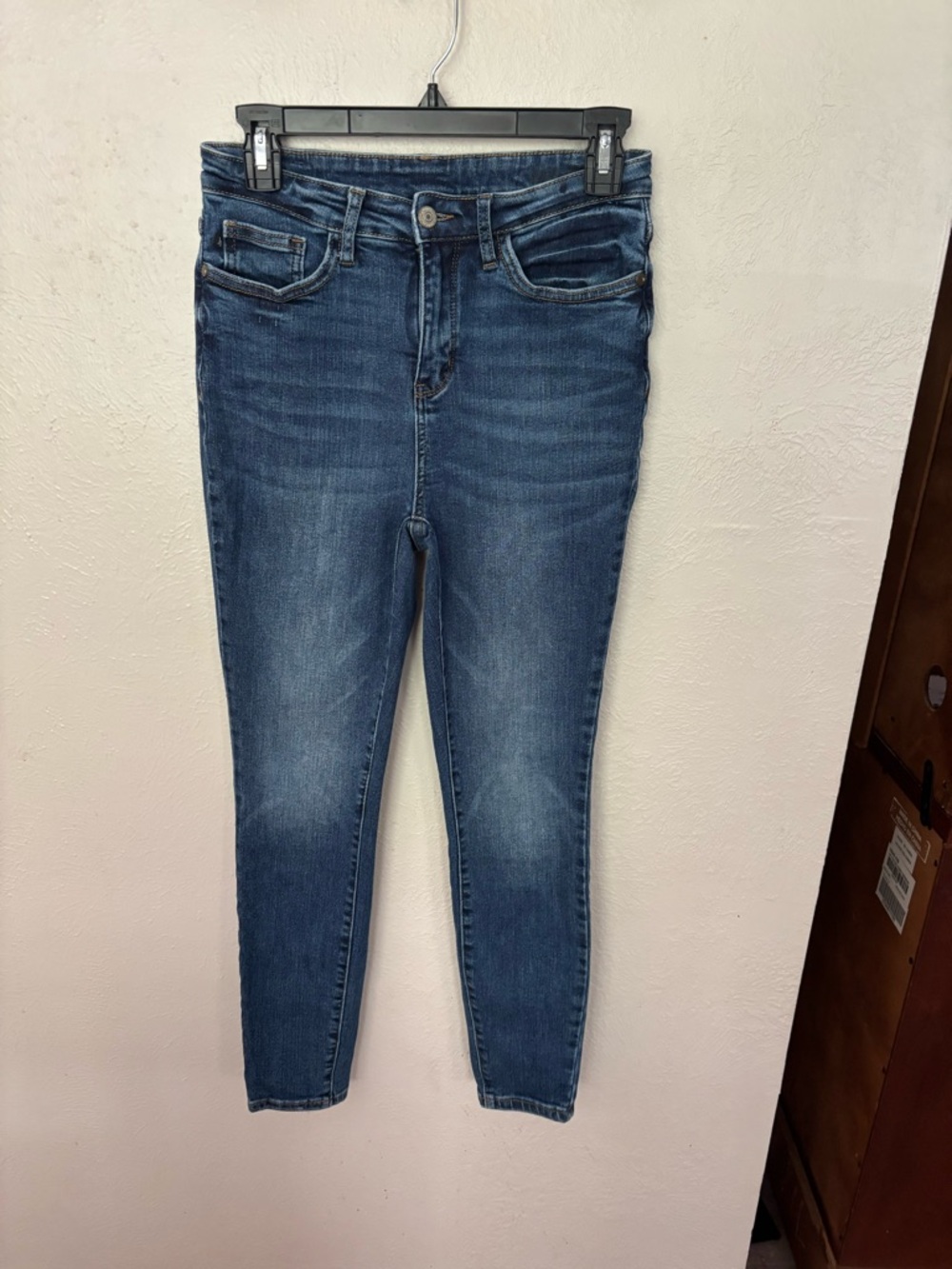 Judy Blue 7-28 Mid-Rise Blue Stretch Skinny Jeans